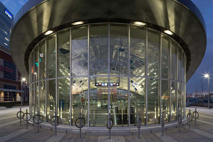 Steel Curtain Wall System Sheds Light on Toronto's New Subway Station