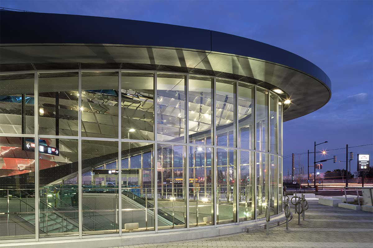 Steel Curtain Wall System Sheds Light on Toronto's New Subway Station